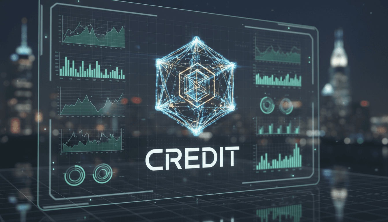 Digital token icon displayed on a glowing interface screen with bar charts